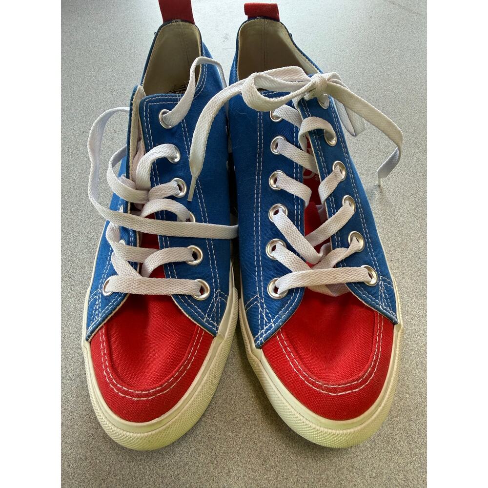 KU Kansas Skicks Jayhawks sneakers 7M women's shoes canvas low top University